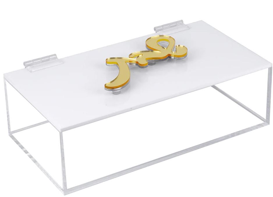 BT Shalom : Lucite Multi Purpose Shabbos Box / Paper Towel Box