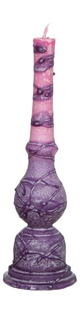 Art Judaica: Havdalah Candle Two Tone Lamp style - Purple/Pink