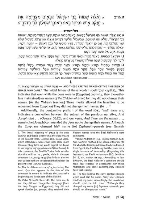 Baal Haturim Chumash - Shemos