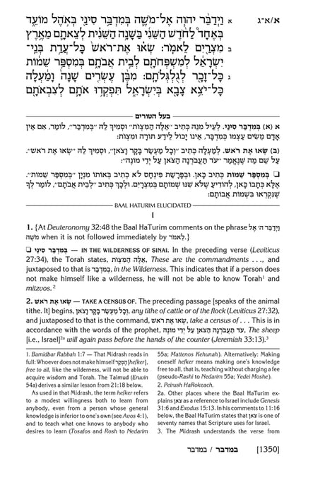 Artsctroll: Baal Haturim Chumash - Bamidbar by Rabbi Avie Gold