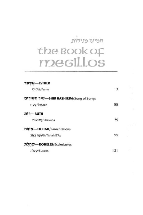 The Book of Megillos