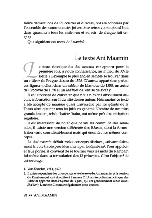 Ani Maamin: Une mission pour la vie