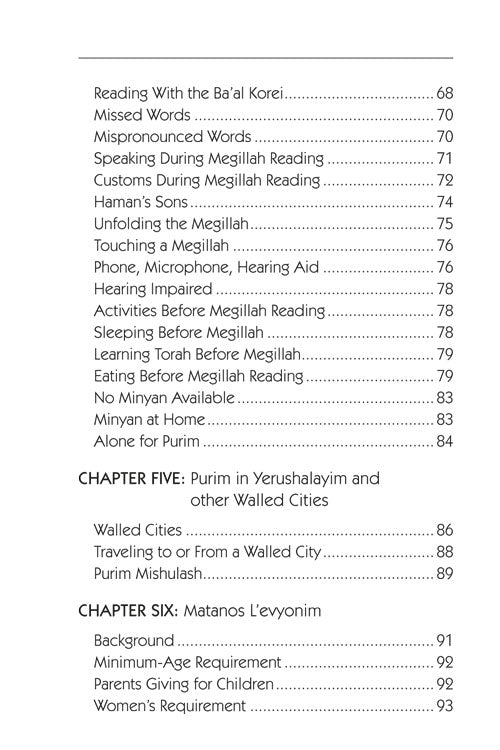 Halachic Handbook: The Laws of Purim Pocket Size