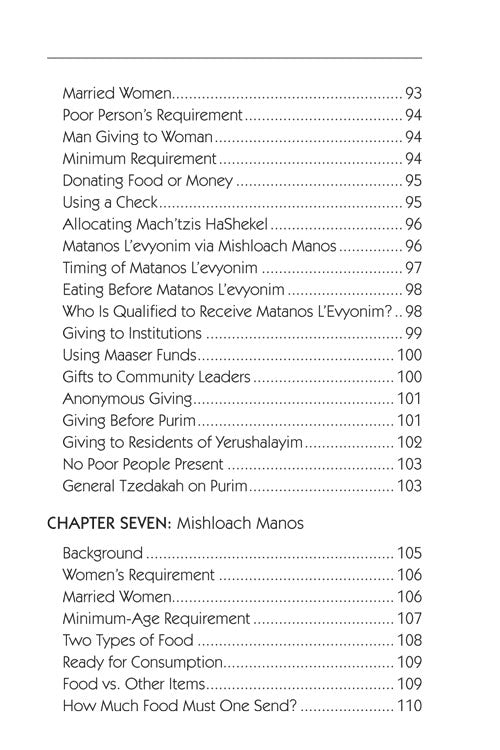 Halachic Handbook: The Laws of Purim Pocket Size