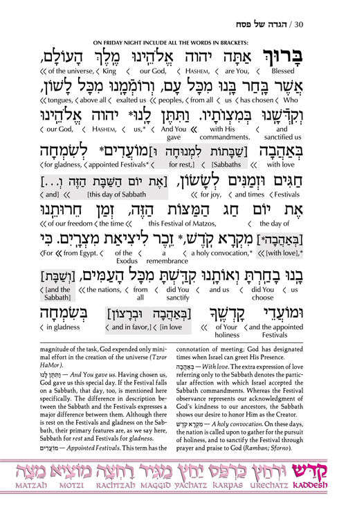 Artscroll: Schottenstein Ed Interlinear Haggadah - P/B by Rabbi Menachem Davis