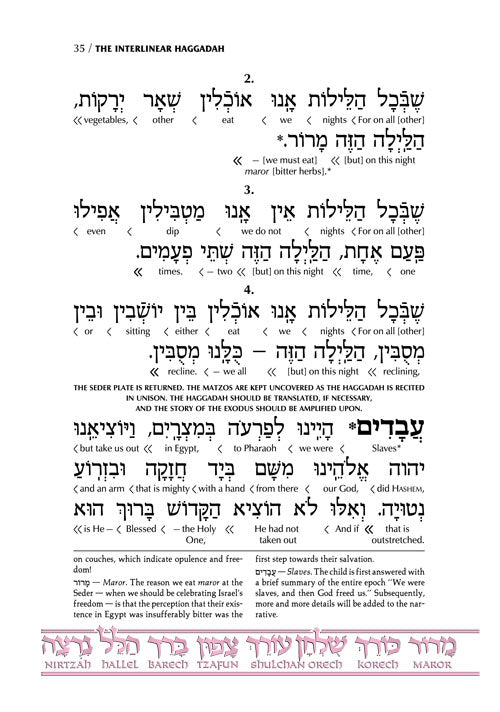 Artscroll: Schottenstein Ed Interlinear Haggadah - P/B by Rabbi Menachem Davis