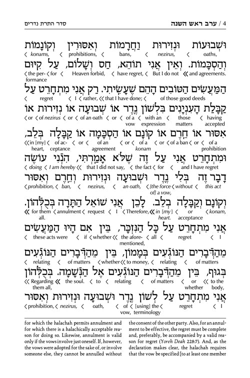 Schottenstein Interlinear Rosh HaShanah Machzor - Full Size - Sefard