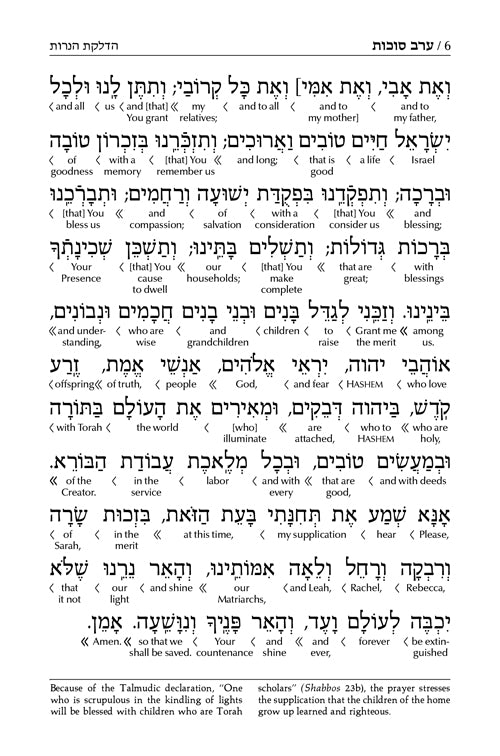 Schottenstein Interlinear Succos Machzor Full Size Sefard