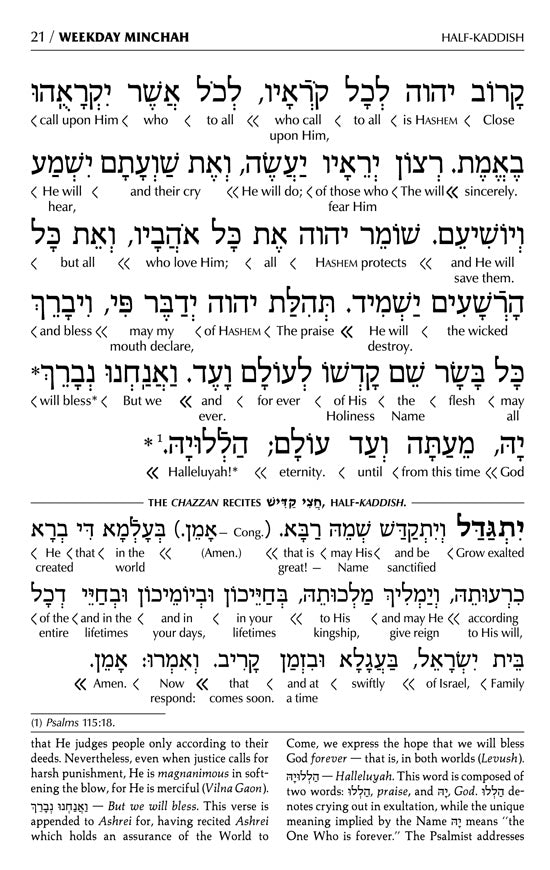 Siddur Interlinear Sabbath & Festivals Full Size Ashkenaz Schottenstein Edition