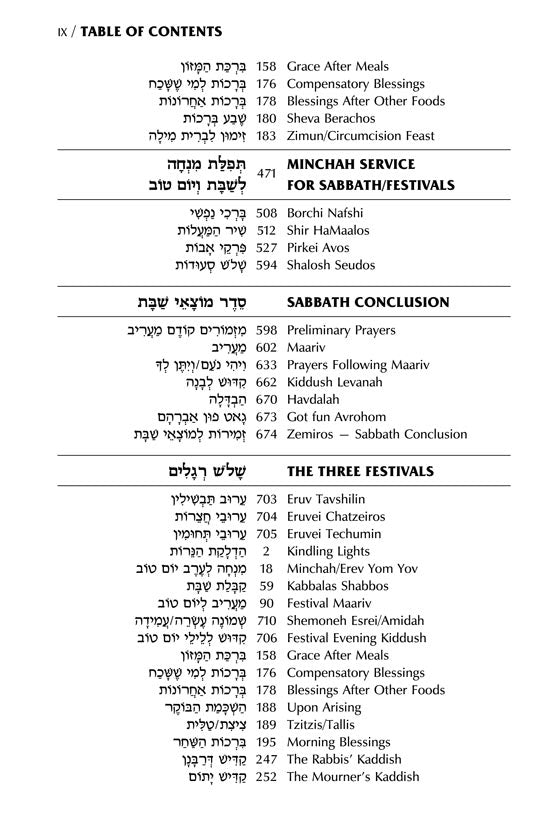 Siddur Interlinear Sabbath & Festivals Full Size Ashkenaz Schottenstein Edition