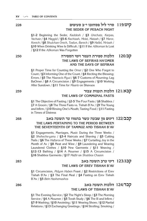 Artscroll: Kleinman Edition Kitzur Shulchan Aruch Code of Jewish Law Vol 4 Chapters 98-144