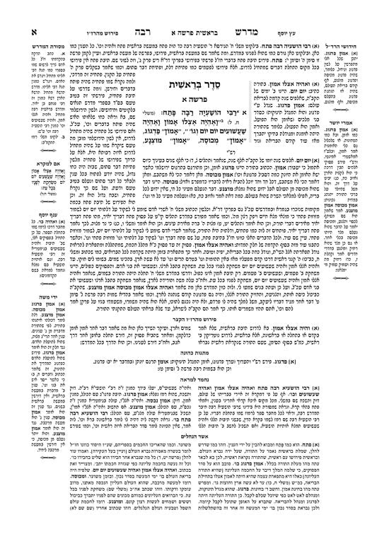 Kleinman Ed Midrash Rabbah: Bereishis Vol 1 Parshiyos Bereishis through Noach