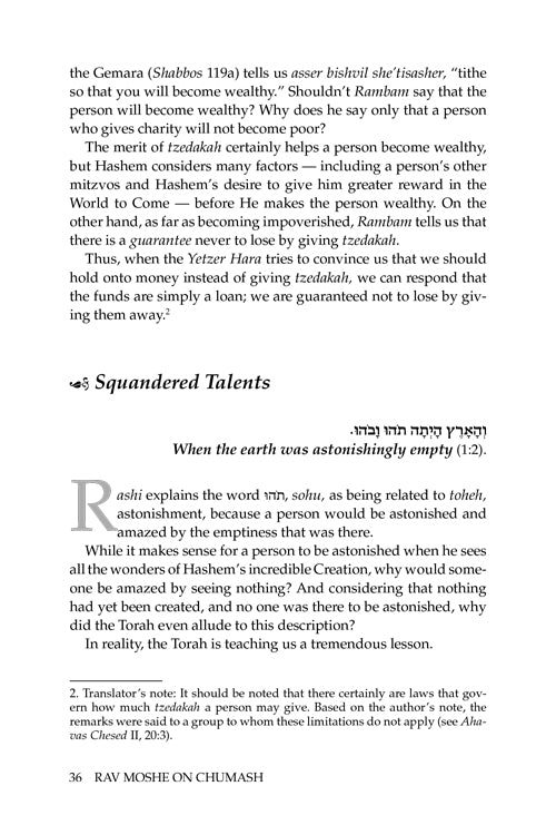 Rav Moshe on Chumash Vol 1