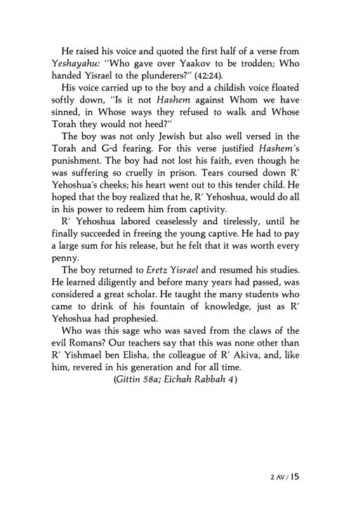 Artscroll: A Story A Day: 6 - Av - Elul by G. Sofer