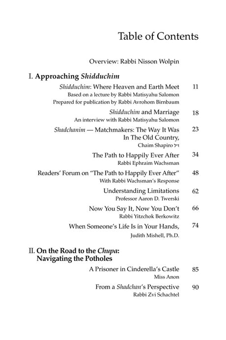 Artscroll: Shiduchim, Shalom Bayis & Beyond by Rabbi Nisson Wolpin