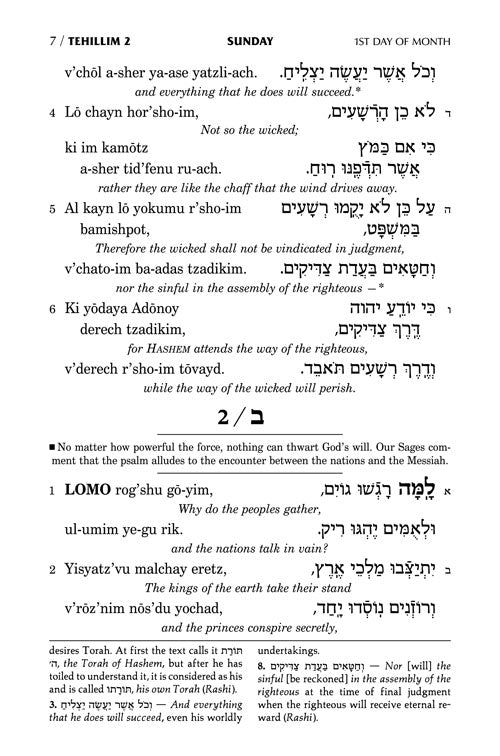 Tehillim: Transliterated Linear - Seif Edition