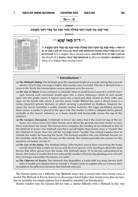 Tosafos: Tractate Succah - Volume 1: Chapter 1 Daf 2a-20b