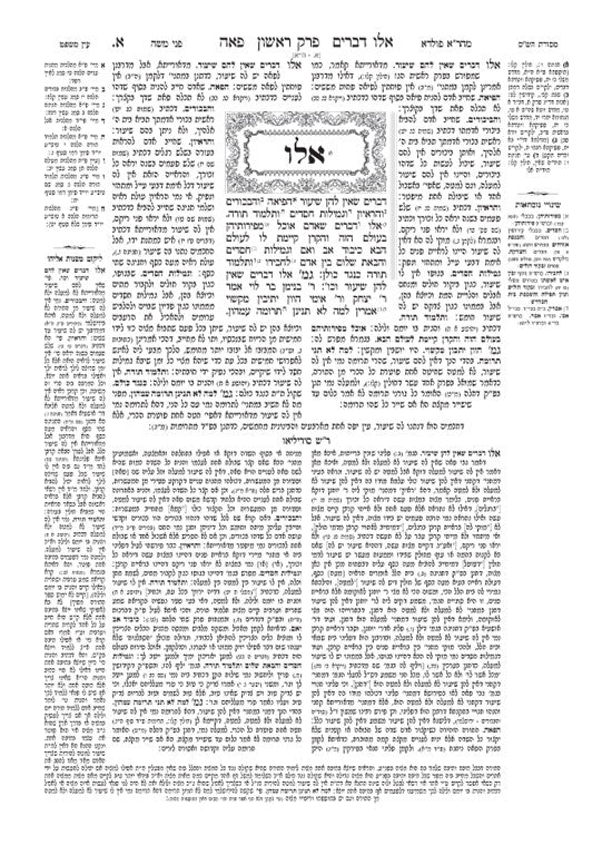 Schottenstein Talmud Yerushalmi - English Edition - Tractate Peah