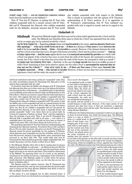 Schottenstein Talmud Yerushalmi - English Edition - Tractate Succah