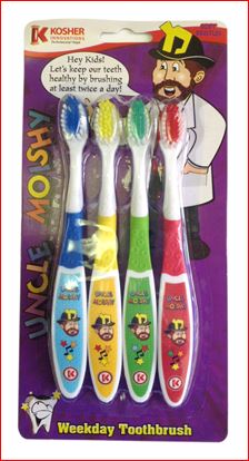 Uncle Moishy Weekday Toothbrushes®