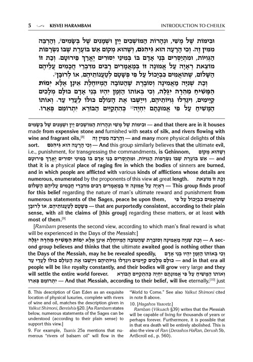 Artscroll: Kisvei HaRambam Volume 1: Fundamentals of Faith