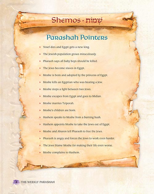 The Weekly Parashah – Sefer Shemos - Jaffa Family Edition