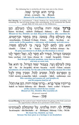 Czuker Edition Bircas Hamazon and Zemiros: Translated and Transliterated - Leatherette Set