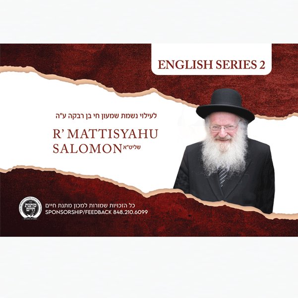 Rav Mattisyahu Salomon Vaadim - English Series 2- USB