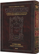 Artscroll: Guemara Sanhedrin GRANDE, Edmond J. Safra Ed - Vol 3: Chapitre 10-11 (84a-113b)