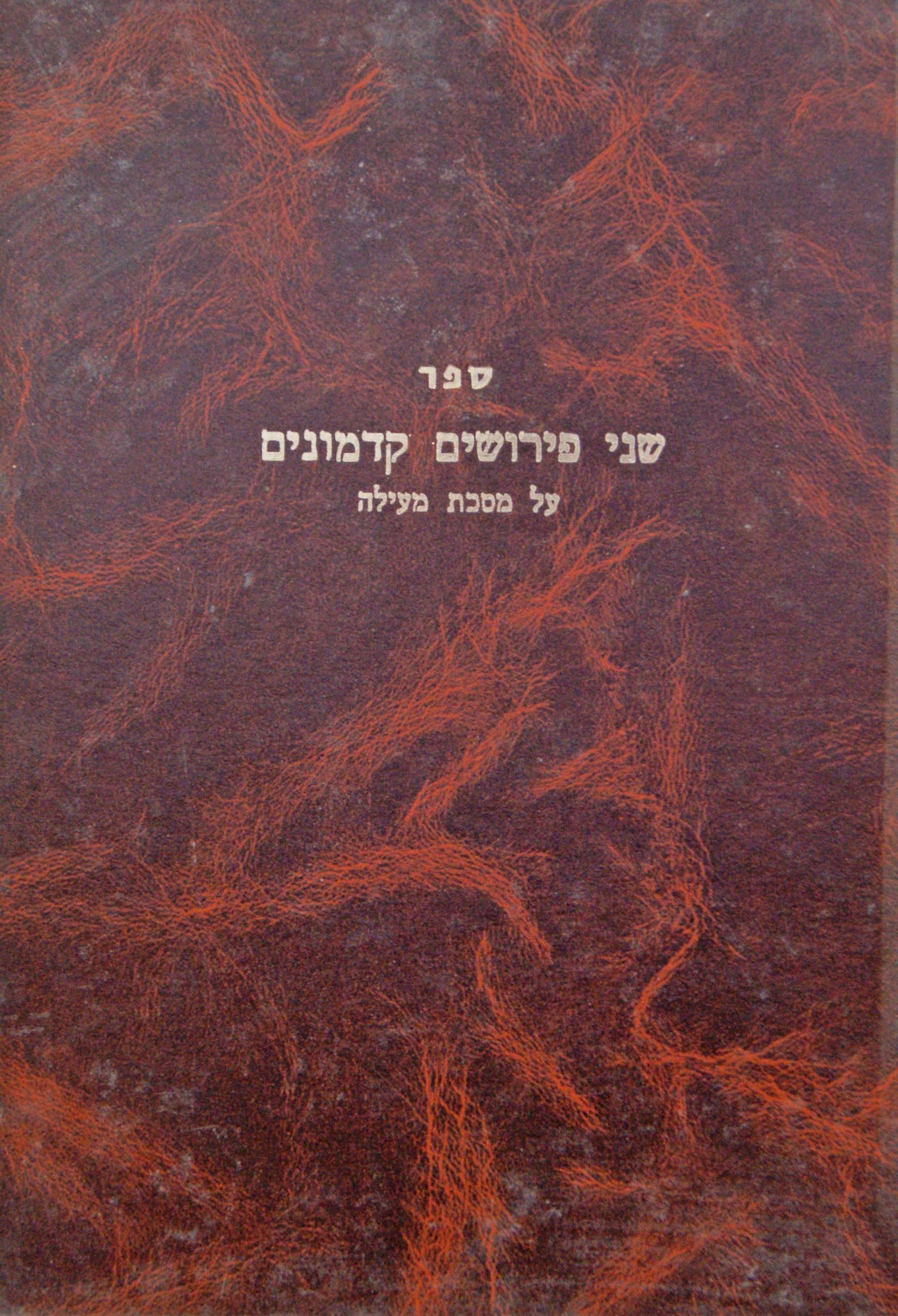 שני פירושים קדמונים - מעילה