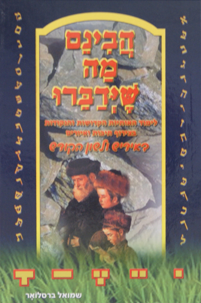 הבינם מה שידברו - אידיש ולה"ק