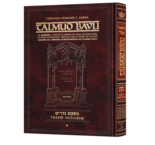 Artscroll: Guemara Nedarim GRANDE, Edmond J. Safra Ed - Vol 2: Chapitre 5-11 (45b-91b)